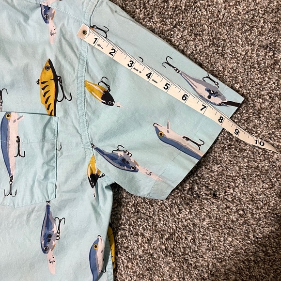 Retro-Design Five Points Men's Short Sleeve Shirt Size M Slim Fit - Picture 9 of 9